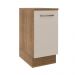 Balcão Armário de Cozinha 40 cm 1 Porta Rustic/Crema Agata Madesa