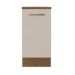 Balcão Armário de Cozinha 40 cm 1 Porta Rustic/Crema Agata Madesa