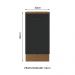 Balcão Armário de Cozinha 40 cm 1 Porta Rustic/Preto Agata Madesa