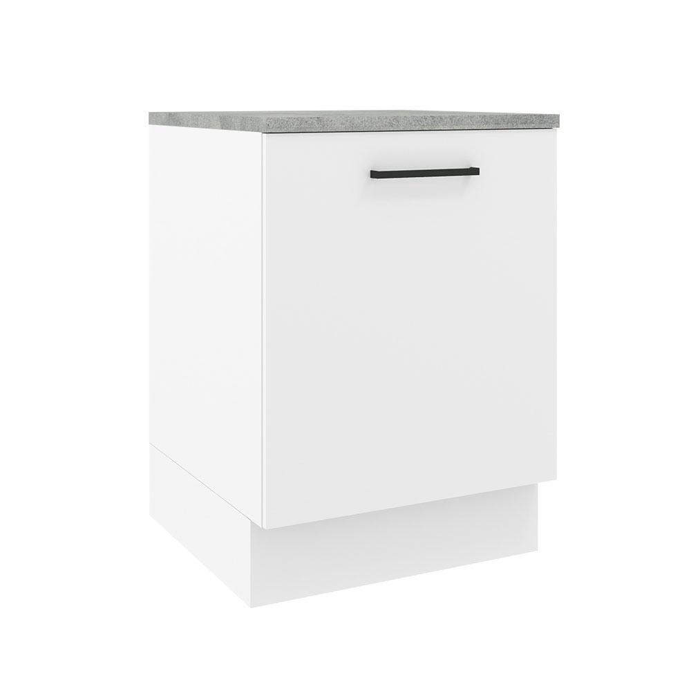 Balcão Armário de Cozinha 60 cm 1 Porta Branco Agata Madesa