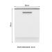 Balcão Armário de Cozinha 60 cm 1 Porta Branco Agata Madesa