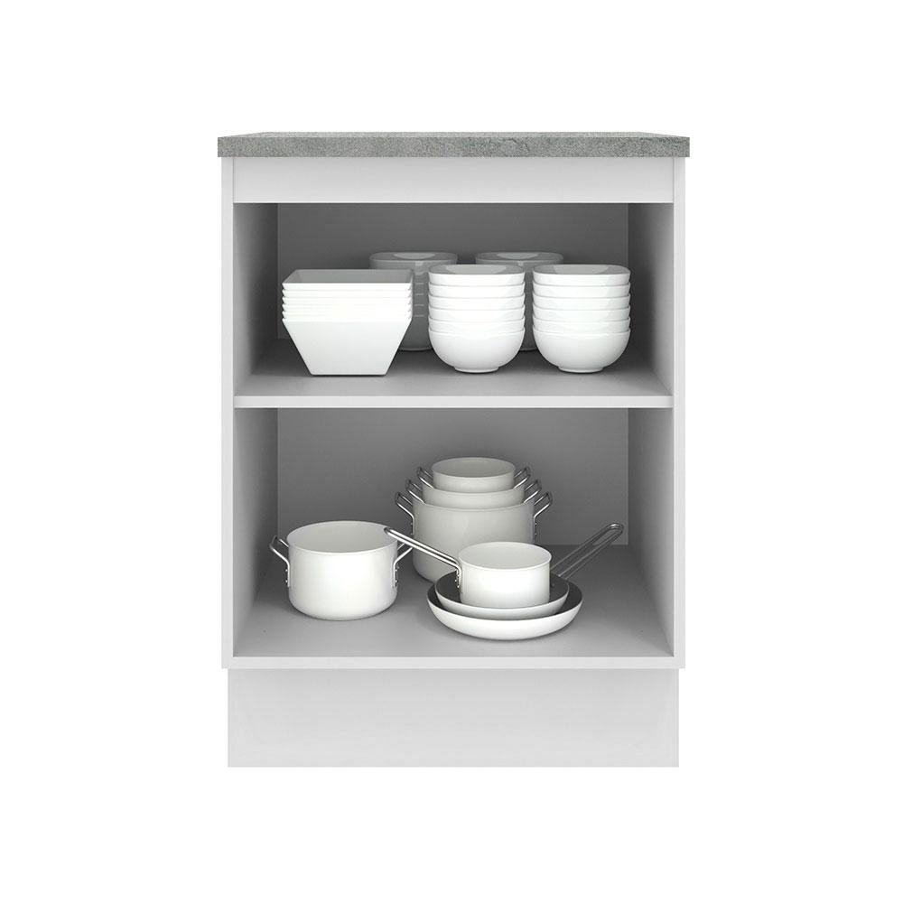 Balcão Armário de Cozinha 60 cm 1 Porta Branco Agata Madesa