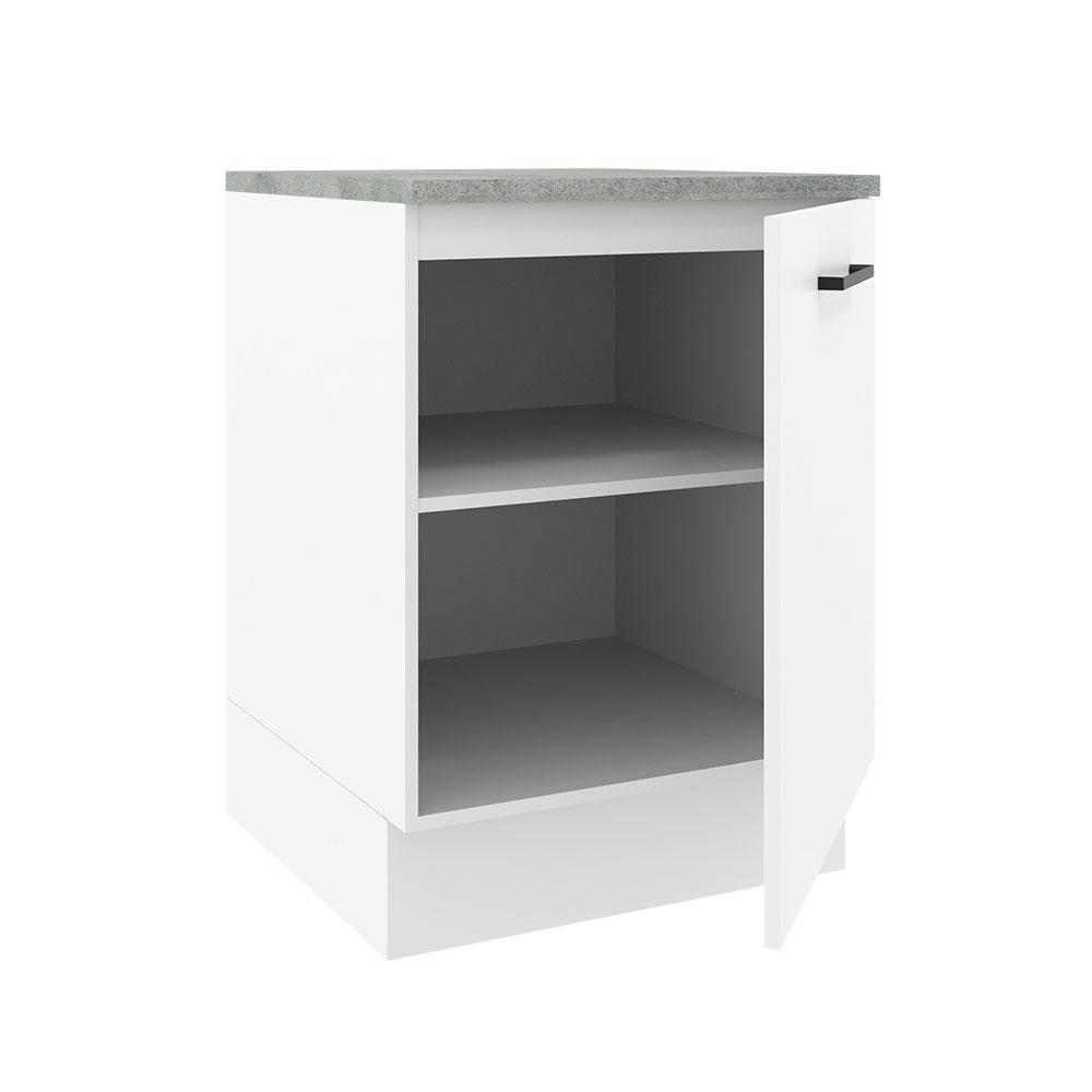 Balcão Armário de Cozinha 60 cm 1 Porta Branco Agata Madesa