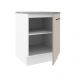 Balcão Armário de Cozinha 60 cm 1 Porta Branco/Crema Agata Madesa