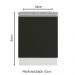 Balcão Armário de Cozinha 60 cm 1 Porta Branco/Preto Glamy Madesa