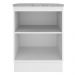 Balcão Armário de Cozinha 60 cm 1 Porta Branco/Preto Glamy Madesa