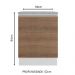 Balcão Armário de Cozinha 60 cm 1 Porta Branco/Rustic Glamy Madesa