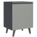 Balcão Armário de Cozinha 60 cm 1 Porta Com Pés Cinza Nice Madesa