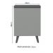 Balcão Armário de Cozinha 60 cm 1 Porta Com Pés Cinza Nice Madesa
