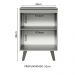Balcão Armário de Cozinha 60 cm 1 Porta Com Pés Cinza Nice Madesa