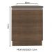Balcão Armário de Cozinha 60 cm 1 Porta Rustic Glamy Madesa
