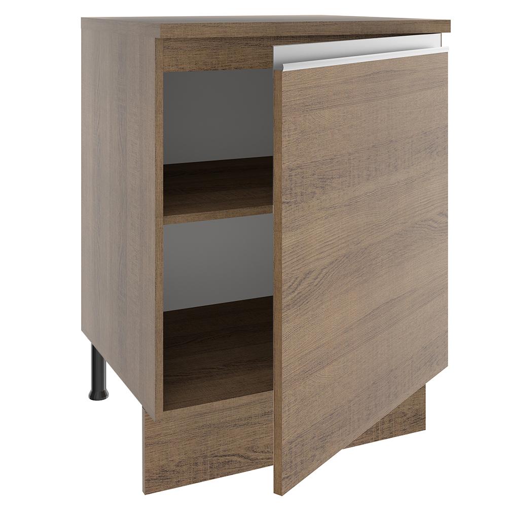 Balcão Armário de Cozinha 60 cm 1 Porta Rustic Glamy Madesa