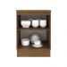 Balcão Armário de Cozinha 60 cm 1 Porta Rustic/Branco Agata Madesa