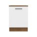 Balcão Armário de Cozinha 60 cm 1 Porta Rustic/Branco Agata Madesa
