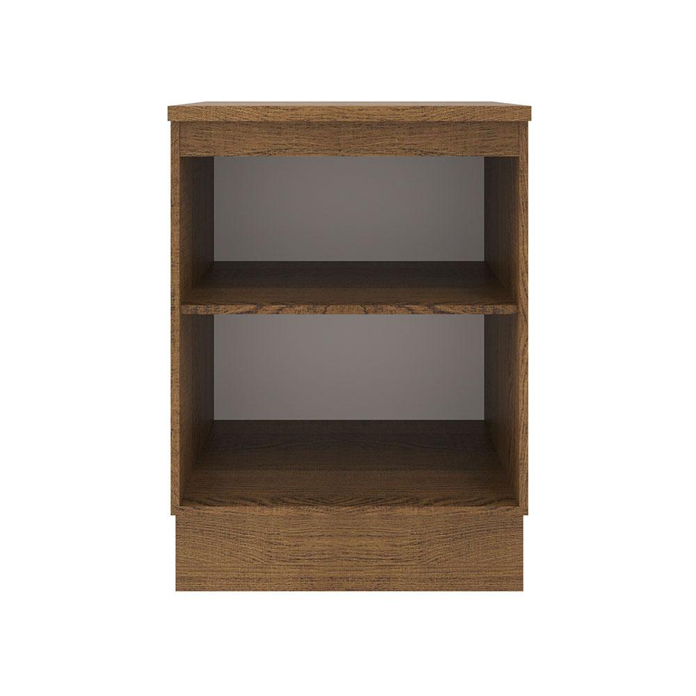 Balcão Armário de Cozinha 60 cm 1 Porta Rustic/Branco Agata Madesa