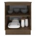 Balcão Armário de Cozinha 60 cm 1 Porta Rustic/Branco Glamy Madesa