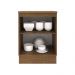 Balcão Armário de Cozinha 60 cm 1 Porta Rustic/Cinza Agata Madesa