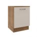 Balcão Armário de Cozinha 60 cm 1 Porta Rustic/Crema Agata Madesa