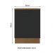 Balcão Armário de Cozinha 60 cm 1 Porta Rustic/Preto Agata Madesa