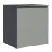 Balcão Armário de Cozinha 60 cm 1 Porta Suspenso Cinza Nice Madesa
