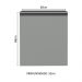 Balcão Armário de Cozinha 60 cm 1 Porta Suspenso Cinza Nice Madesa