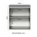 Balcão Armário de Cozinha 60 cm 1 Porta Suspenso Cinza Nice Madesa