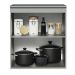 Balcão Armário de Cozinha 60 cm 1 Porta Suspenso Cinza Nice Madesa