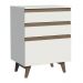 Balcão Armário de Cozinha 60 cm 3 Gavetas Branco Reims Madesa