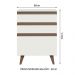 Balcão Armário de Cozinha 60 cm 3 Gavetas Branco Reims Madesa