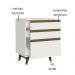 Balcão Armário de Cozinha 60 cm 3 Gavetas Branco Reims Madesa