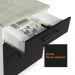Balcão Armário de Cozinha 60 cm 3 Gavetas Branco/Preto Agata Madesa
