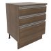 Balcão Armário de Cozinha 60 cm 3 Gavetas Rustic Glamy Madesa