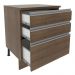 Balcão Armário de Cozinha 60 cm 3 Gavetas Rustic Glamy Madesa