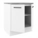 Balcão Armário de Cozinha 70 cm 2 Portas Branco Agata Madesa