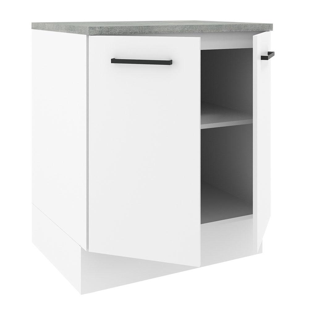 Balcão Armário de Cozinha 70 cm 2 Portas Branco Agata Madesa