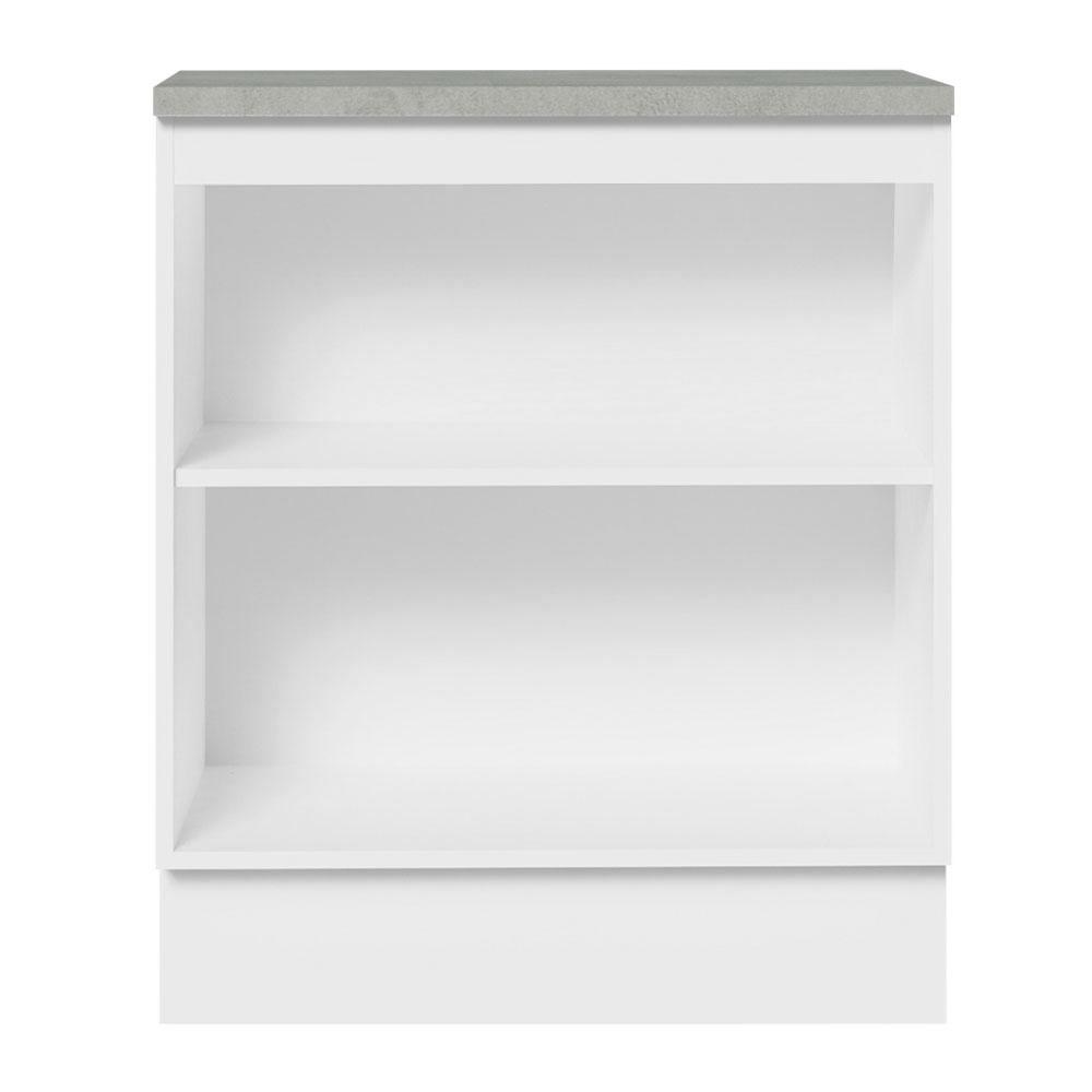Balcão Armário de Cozinha 70 cm 2 Portas Branco Agata Madesa