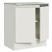Balcão Armário de Cozinha 70 cm 2 Portas Branco Glamy Madesa