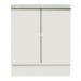 Balcão Armário de Cozinha 70 cm 2 Portas Branco Glamy Madesa