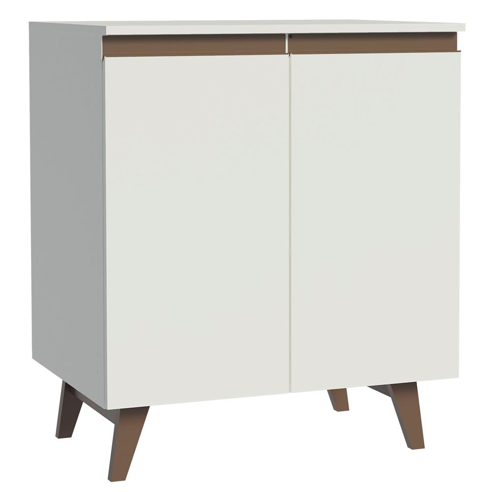 Balcão Armário de Cozinha 70 cm 2 Portas Branco Reims Madesa