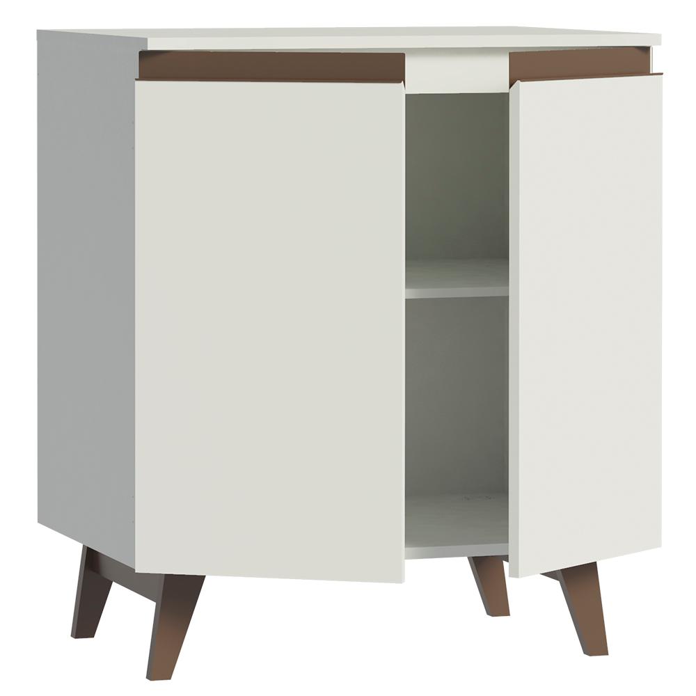 Balcão Armário de Cozinha 70 cm 2 Portas Branco Reims Madesa