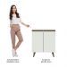 Balcão Armário de Cozinha 70 cm 2 Portas Branco Reims Madesa