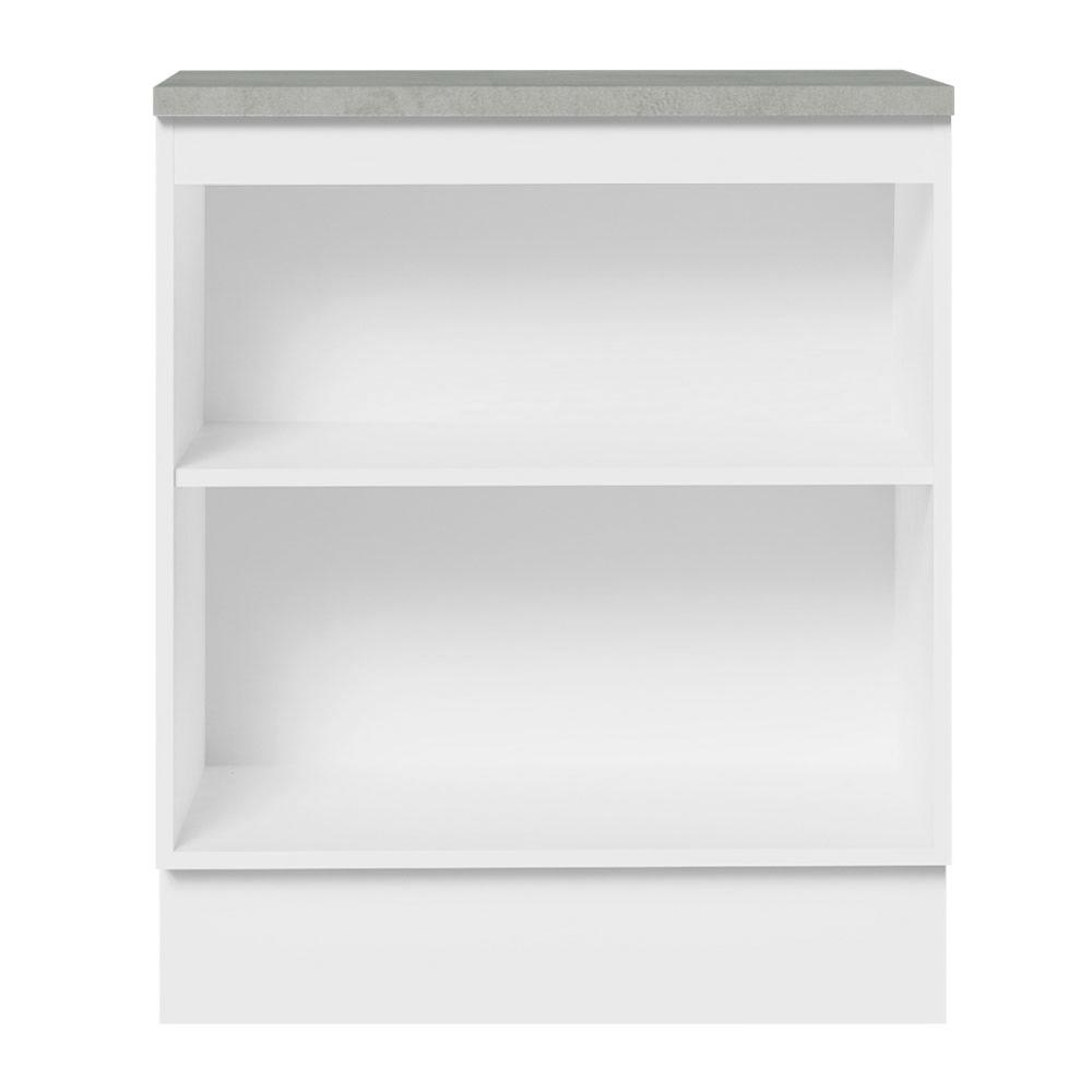 Balcão Armário de Cozinha 70 cm 2 Portas Branco/Crema Agata Madesa