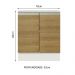 Balcão Armário de Cozinha 70 cm 2 Portas Branco/Rustic Glamy Madesa