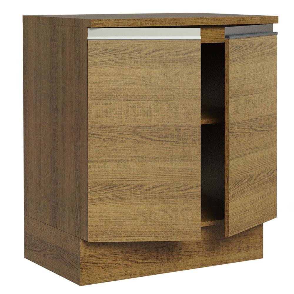 Balcão Armário de Cozinha 70 cm 2 Portas Rustic Glamy Madesa