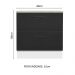 Balcão Armário de Cozinha 80 cm 2 Gavetas Branco/Preto Agata Madesa