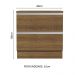 Balcão Armário de Cozinha 80 cm 2 Gavetas Rustic Glamy Madesa