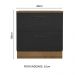 Balcão Armário de Cozinha 80 cm 2 Gavetas Rustic/Preto Agata Madesa