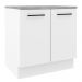 Balcão Armário de Cozinha 80 cm 2 Portas Branco Agata Madesa