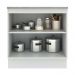 Balcão Armário de Cozinha 80 cm 2 Portas Branco/Cinza Agata Madesa