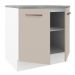 Balcão Armário de Cozinha 80 cm 2 Portas Branco/Crema Agata Madesa